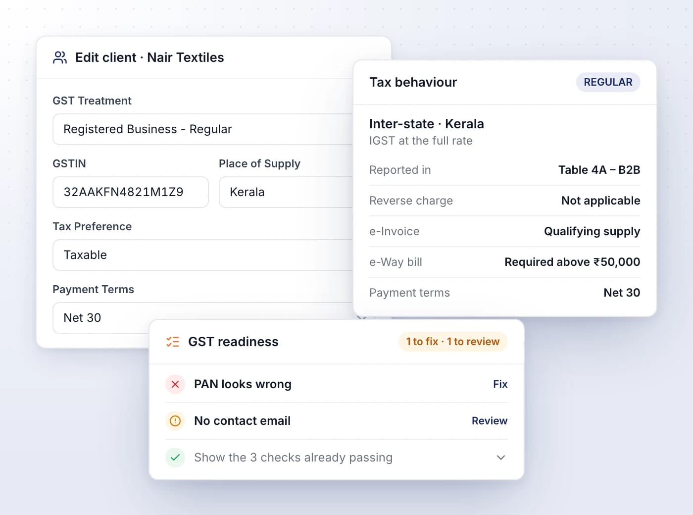 Catch GST problems before they reach a return