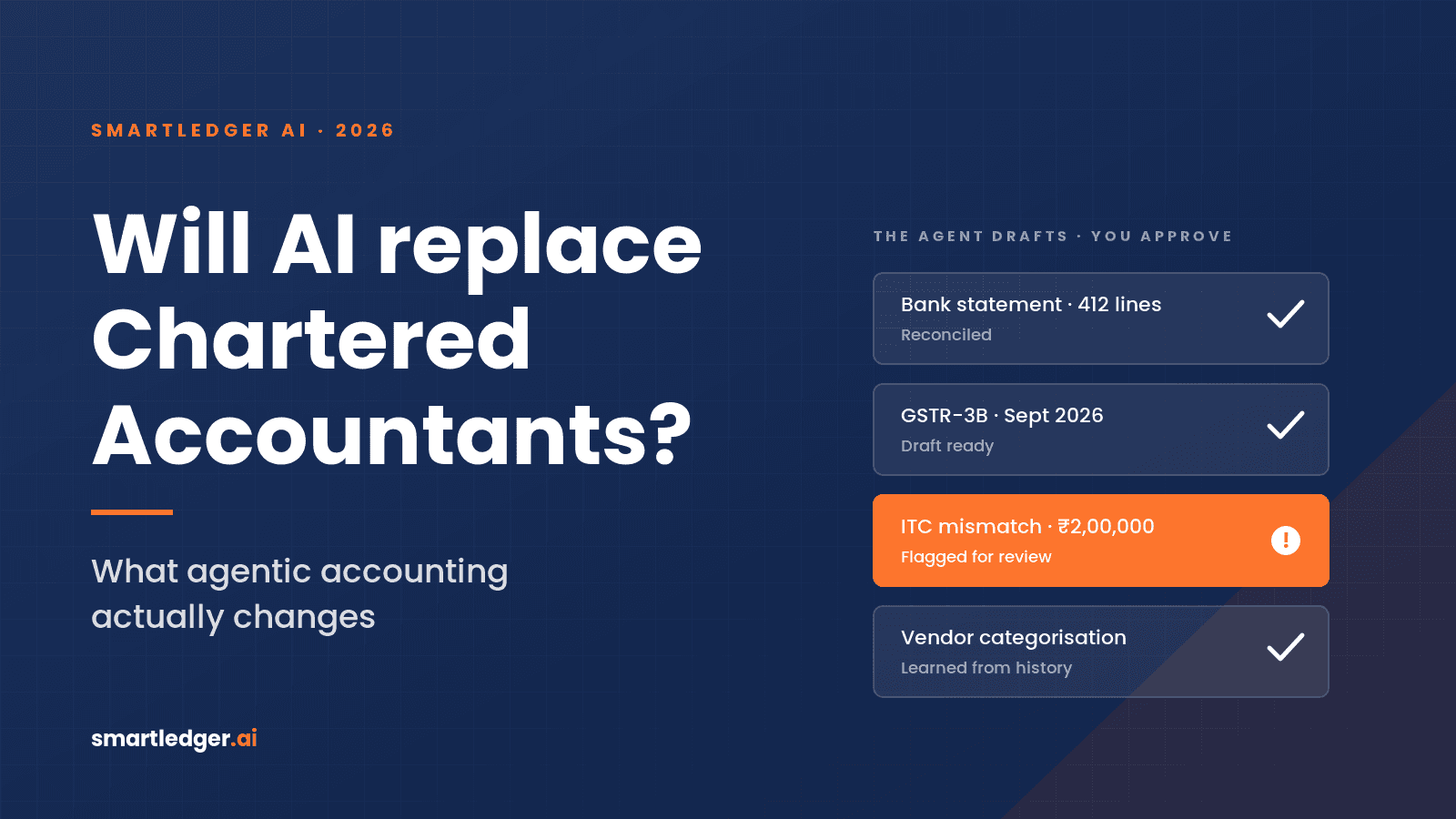 Will AI Replace Chartered Accountants? What Agentic Accounting Actually Changes in 2026