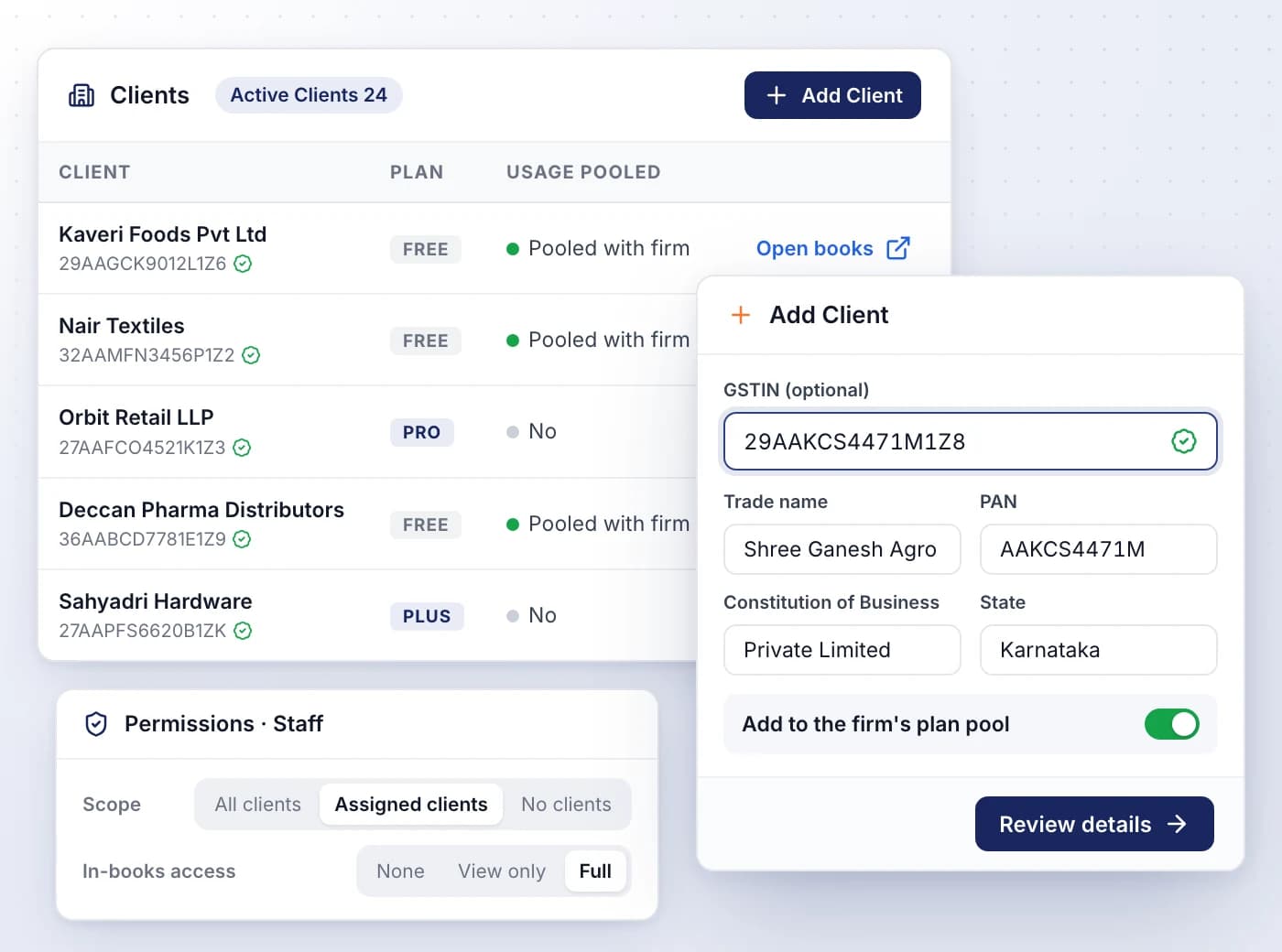 Every client company, one click away