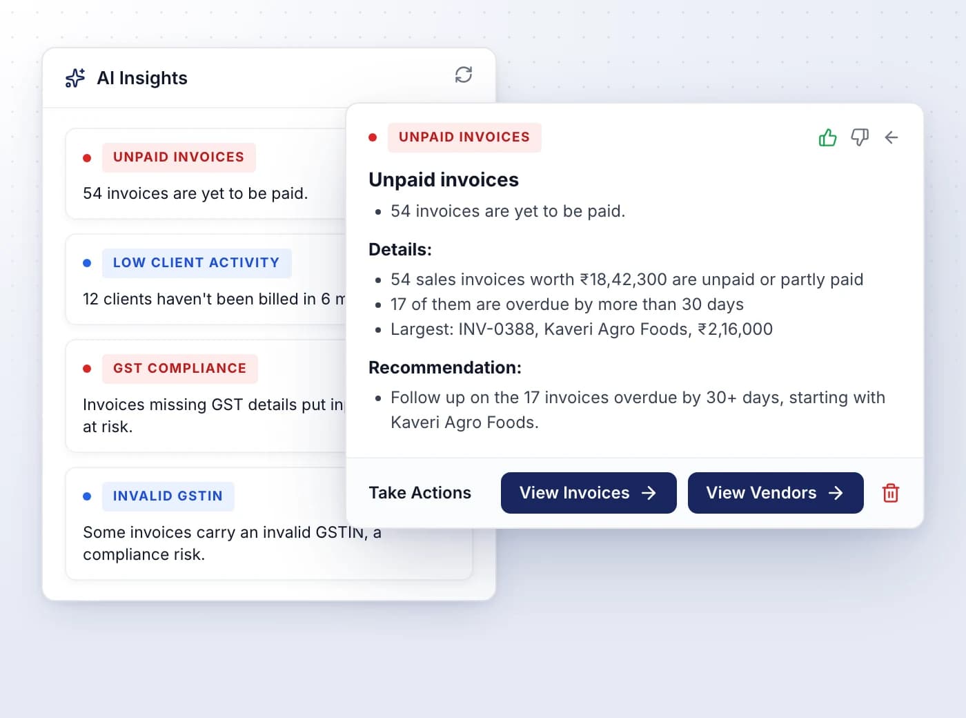 Details, a recommendation and the next click